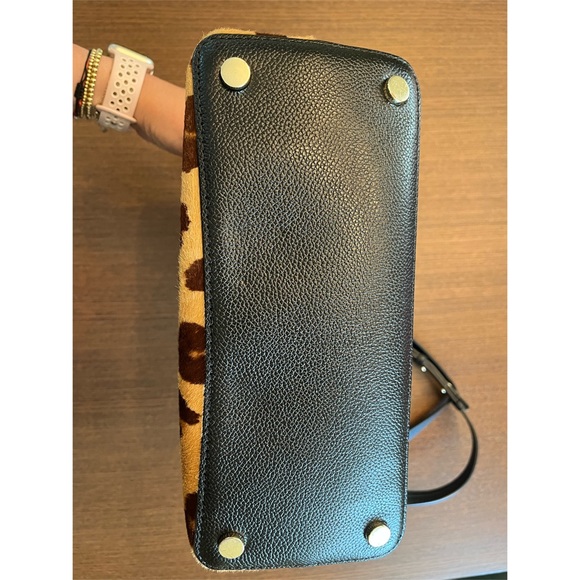 Kate Spade Medium Margaux Leopard Print leather convertible satchel - Picture 2 of 10